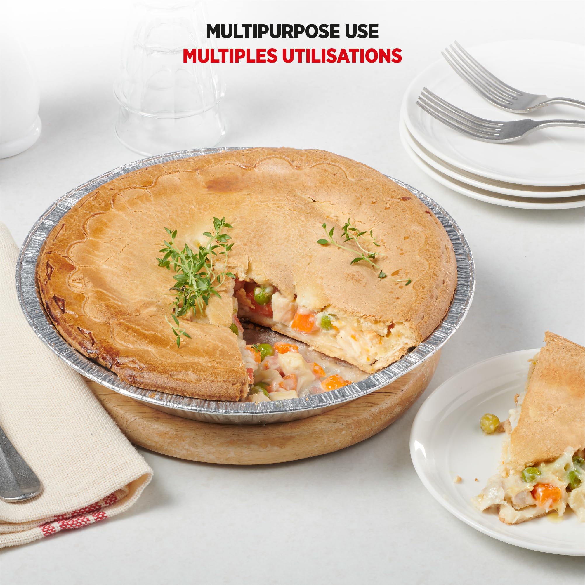 Starfrit 50-Pack Aluminum Pie Plates, 9