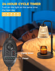 GODONLIF Candle Warmer Lamp with Timer Dimmable, Birthday Gifts for Women Mom, Home Decor Living Room Bedroom Decor, Wax Melt Warmer for Jar Candles with 2 Bulbs 🍁 All In One Marketplace Canada