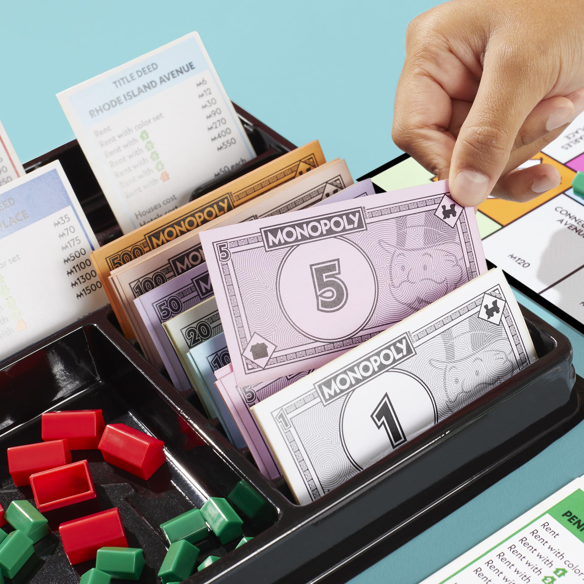 Monopoly Board Game | Classic Game with Storage Tray and Larger Tokens | Ages 8+ | 2 to 6 Players | Family Games for Kids and Adults | Kids Gifts (English & French) 🍁 All In One Marketplace Canada