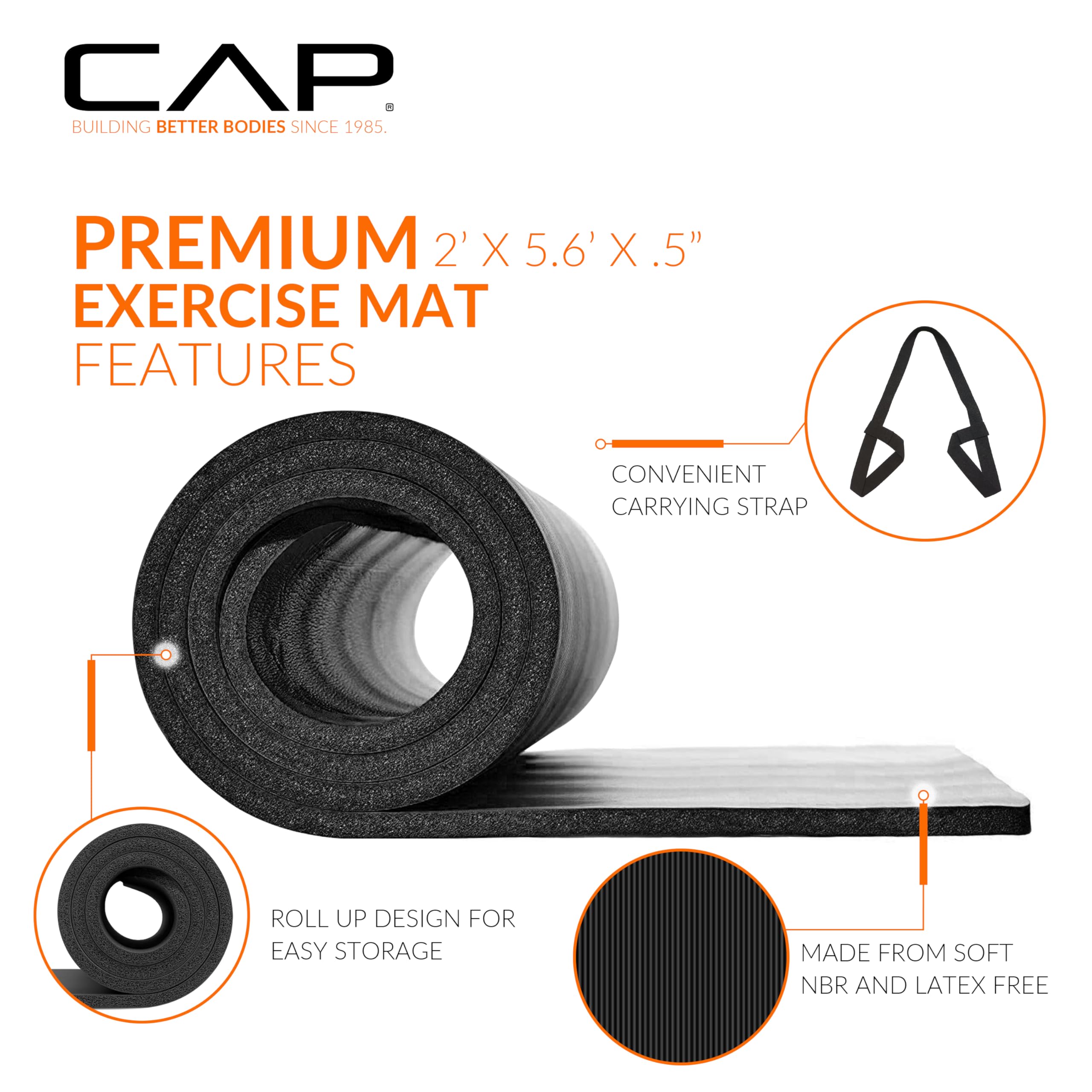 CAP Barbell Yoga Mat 1/2