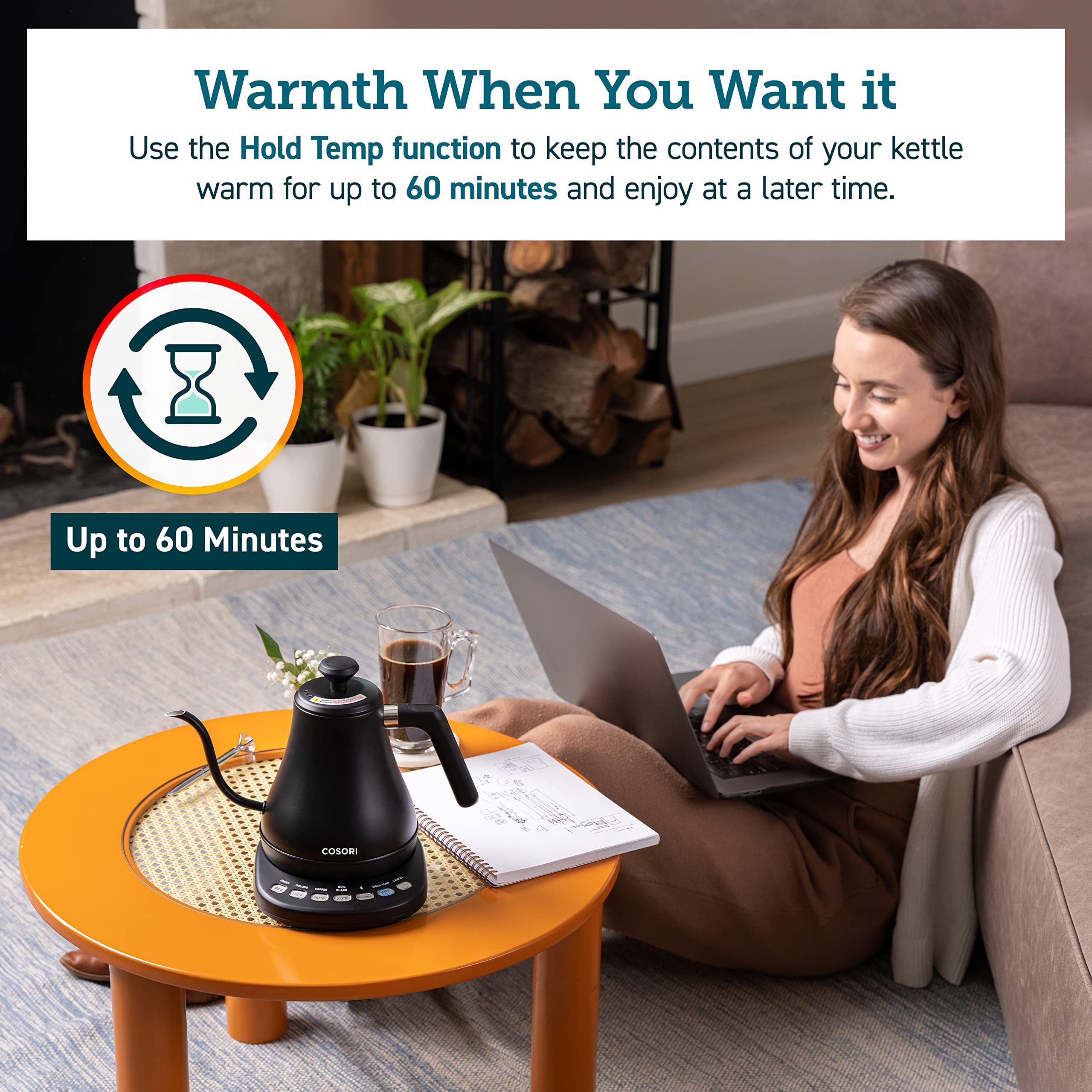 Cosori Smart Gooseneck Kettle, 4 Temp Presets, 0.8L Pour Over Coffee Kettle 🍁 All In One Marketplace Canada