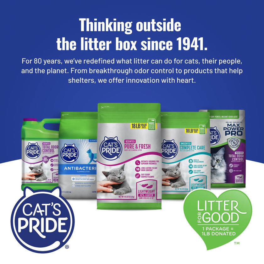 Cat's Pride Fresh and Light Premium Clumping Fragrance Free Scoopable Cat Litter Jug, 15-Pound 🍁 All In One Marketplace Canada