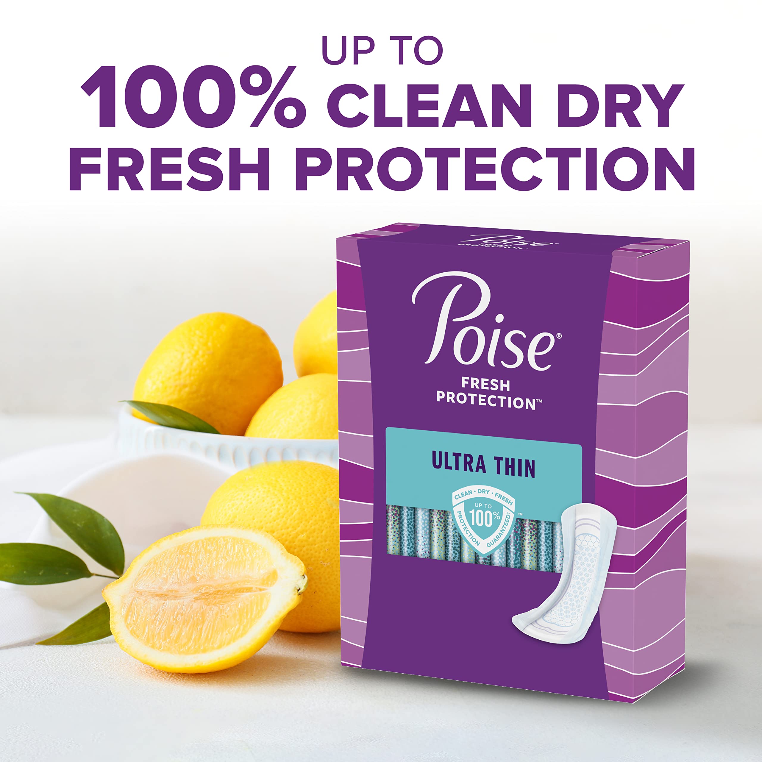 Poise Ultra Thin Incontinence Pads & Postpartum Incontinence Pads, 5 Drop Maximum Absorbency, Long Length, 60 Count 🍁 All In One Marketplace Canada