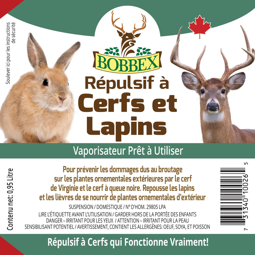 Bobbex Deer & Rabbit Ready to Use 0.95 Liter 🍁 All In One Marketplace Canada