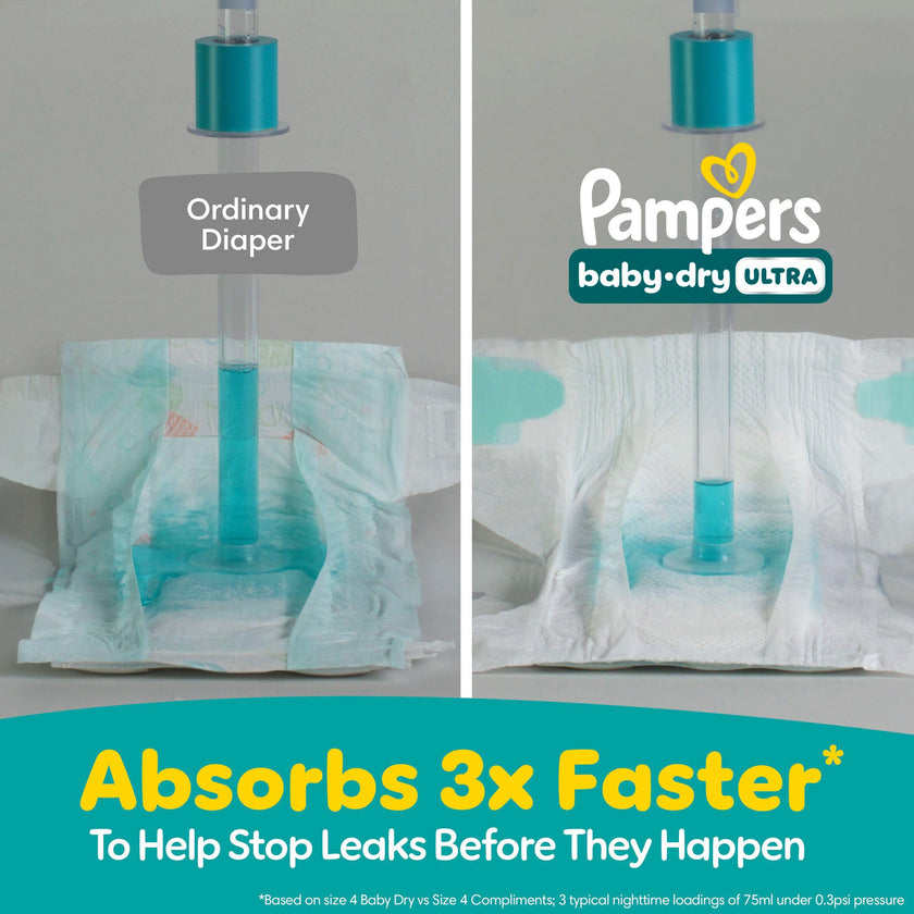 Pampers Baby Dry Ultra Diapers, Size 5 (20-37 lbs), 138 Count, Absorbent Disposable Diapers 🍁 All In One Marketplace Canada