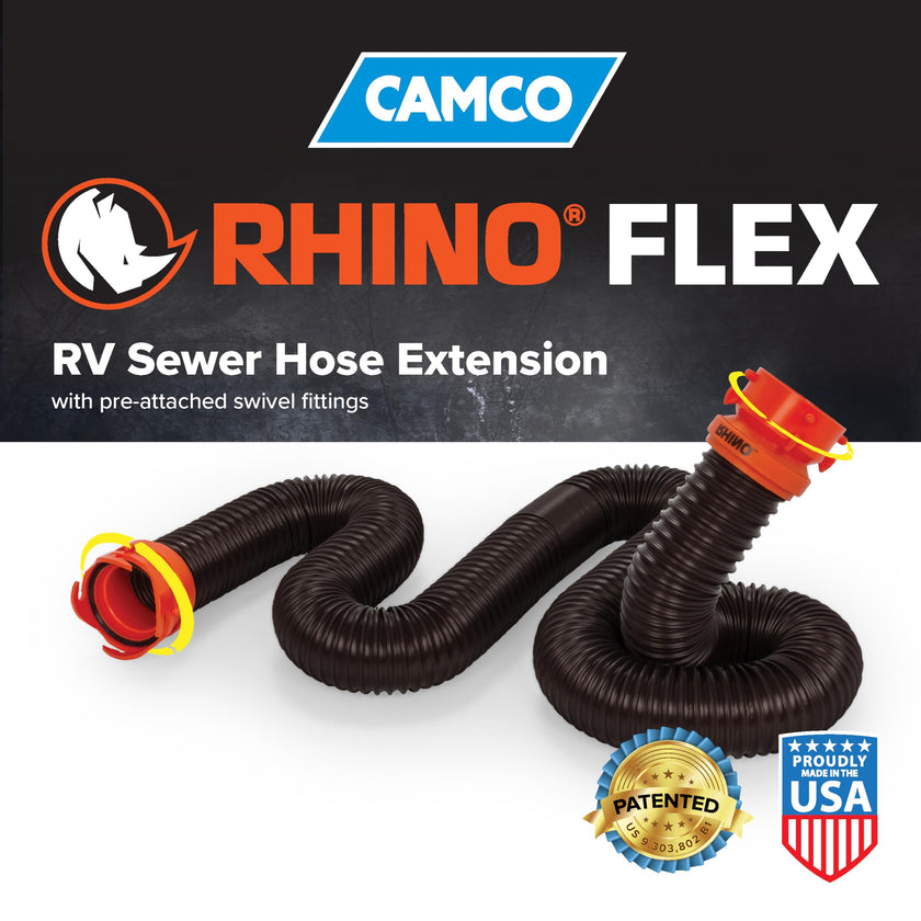 Camco RhinoFLEX 10ft RV Sewer Hose Extension Kit with Swivel Fitting, Extend Your Sewer Hose to Fit Your Needs, Frustration Free-Packaging 🍁 All In One Marketplace Canada