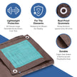 Kotap 20-ft x 20-ft Reversible Brown/Green Poly Tarp, Item: TBG-2020 🍁 All In One Marketplace Canada
