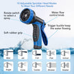 100ft Garden Hose with 10 Function Spray Nozzle, Expandable Garden Hose, 3/4