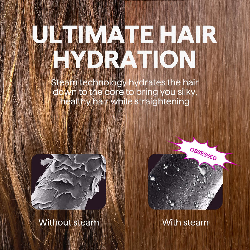Wavytalk Pro Steam Hair Straightener Brush, Steamline Pro 3 in 1 Straightening Brush, Steam Reduces Damage, Nourishes Hair, and Expedites Straightening 🍁 All In One Marketplace Canada