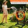Garden Hose Holder, Freestanding Heavy Duty Water Hose Holder for Outside, Upgraded Metal Hose Stand with 150-Foot Capacity, Detachable Garden Hose Storage Hose Reel Rack, Black 🍁 All In One Marketplace Canada