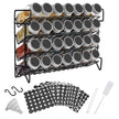 Vtopmart Spice Rack Organizer for Cabinet, 4 Tier Spice Organizer with 28 Empty Spice Jars and 432 Blank Labels, Seasoning Organization for Countertop, Cabinet, Kitchen, Pantry, Cupboard 🍁 All In One Marketplace Canada