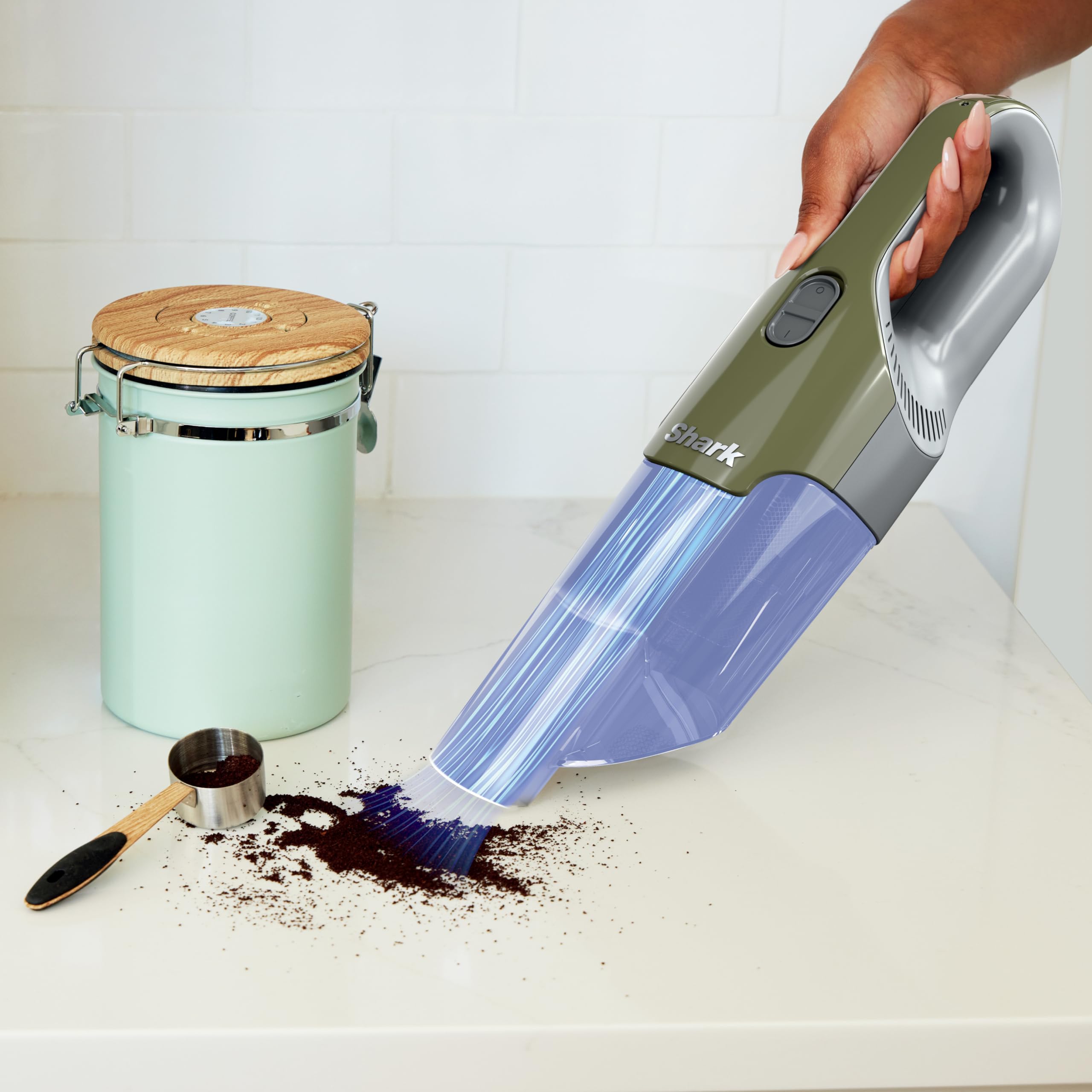 Shark Cyclone Handheld Vacuum - HyperVelocity Suction, Lightweight 1.6 lbs, XL Dust Cup, USB Charging, 8