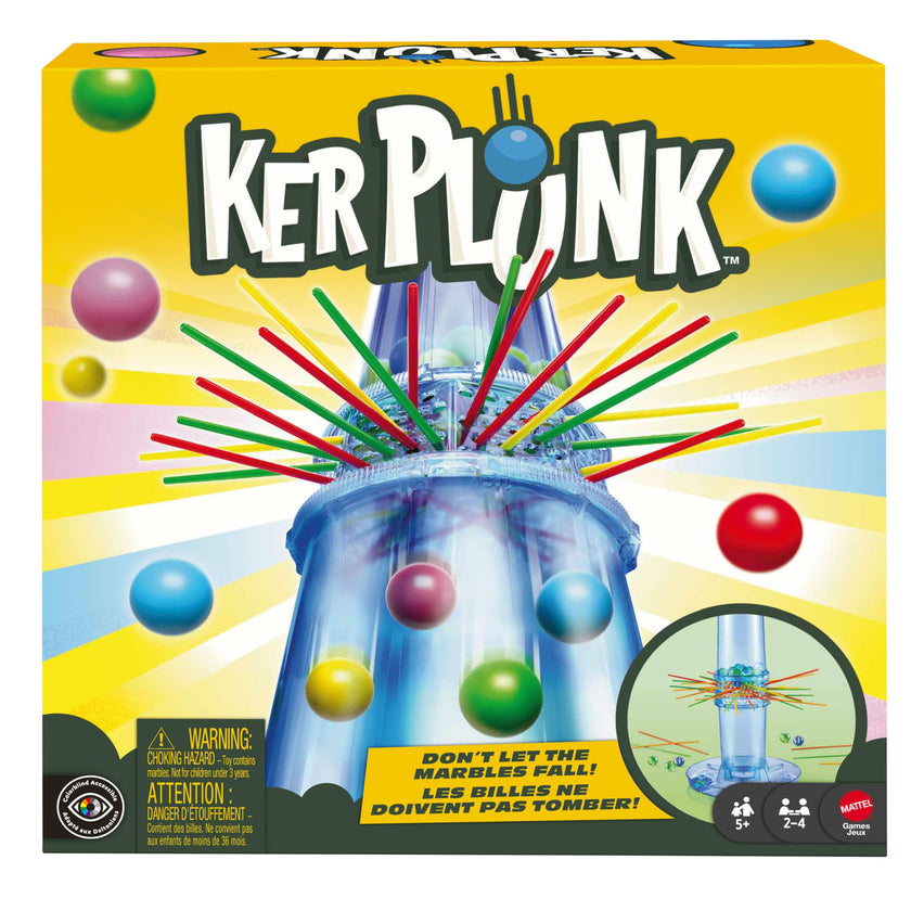 Mattel KerPlunk Kids Game, Easy-to-Learn Family Game for 2 to 4 Players, Don't Let The Marbles Fall 🍁 All In One Marketplace Canada