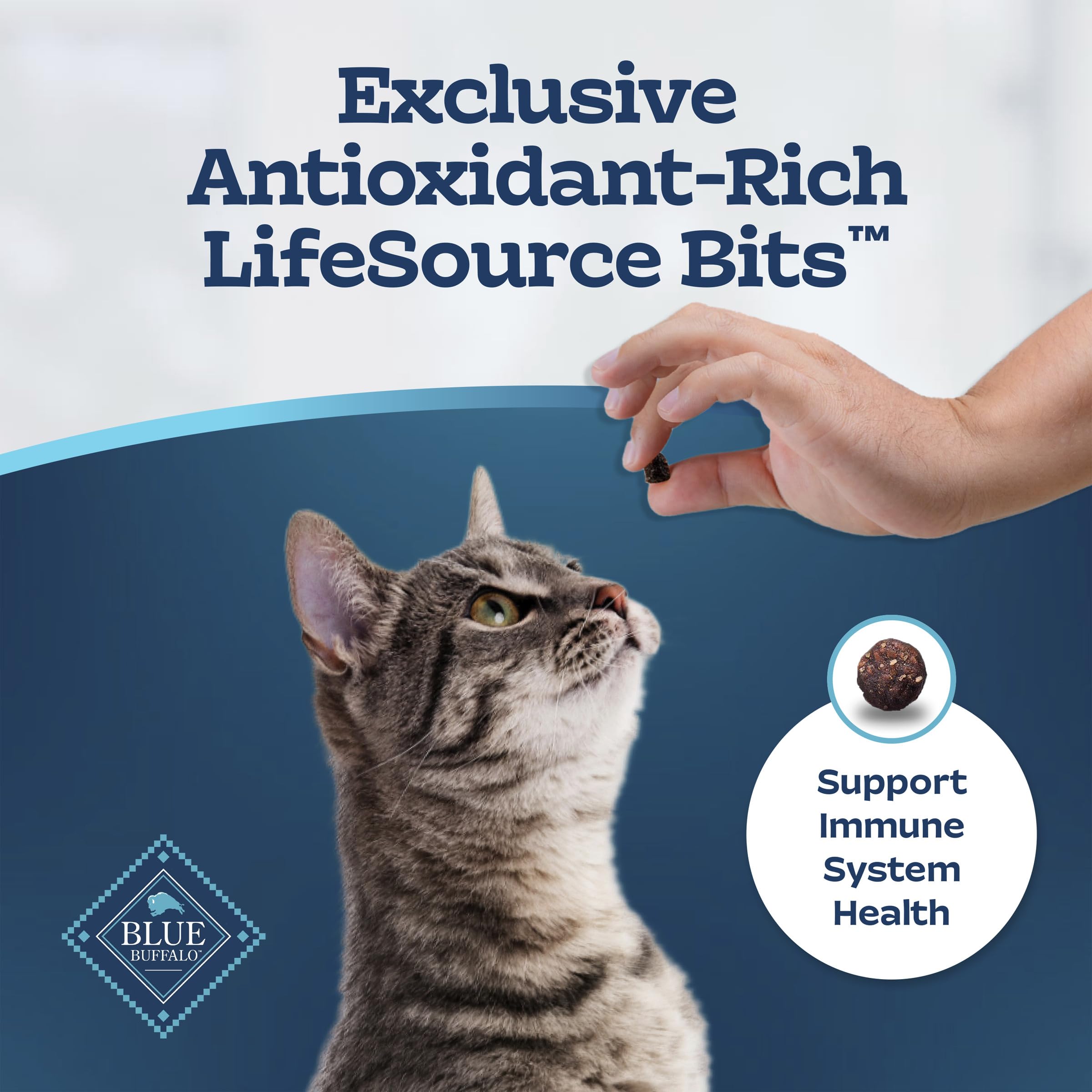 Blue Buffalo Tastefuls Chicken & Brown Rice Recipe Adult Dry Cat Food Hairball Control, Real Chicken First, Deliciously Healthy Natural Cat Food, Supports Digestive Care and Coat Health, 6.8kg Bag 🍁 All In One Marketplace Canada