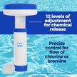 440 Mini Premium Floater Dispenser for Spa, Hot Tub and Small Pools for 1 Inch Chlorine or Bromine Tablets. (Tablets NOT Included) Adjustable Chemical Float from 0 to 13 Flow Control 🍁 All In One Marketplace Canada