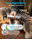 oneisall 4 in 1 Dog Grooming Kit with LCD Display, Dog Hair Trimmer for Paw Nail Grinder, Rechargeable Cordless Low Noise IPX7 Waterproof Pet Clippers 🍁 All In One Marketplace Canada