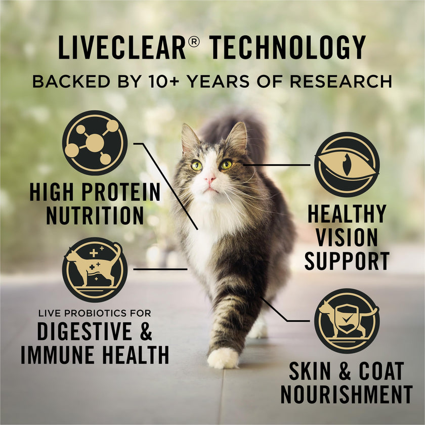 Purina Pro Plan Specialized LiveClear Dry Cat Food, Chicken & Rice - 7.26 kg Bag (1 Pack) 🍁 All In One Marketplace Canada