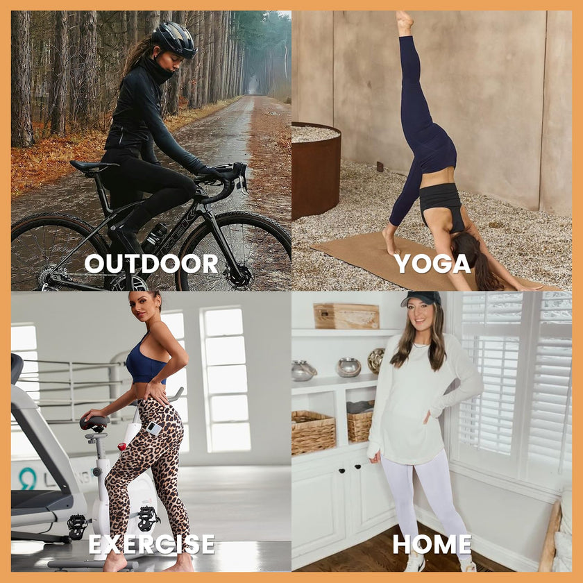 Gayhay Leggings with Pockets for Women - High Waisted Tummy Control Soft Compression Yoga Pants for Workout Running Gym 🍁 All In One Marketplace Canada