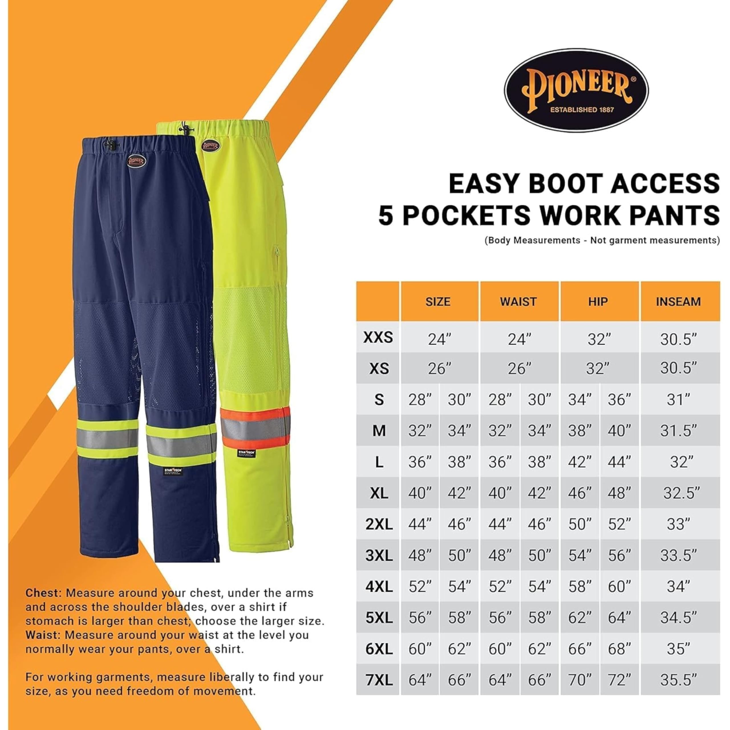 Pioneer Hi Vis Pants for Men - Breathable Mesh - Blue 🍁 All In One Marketplace Canada