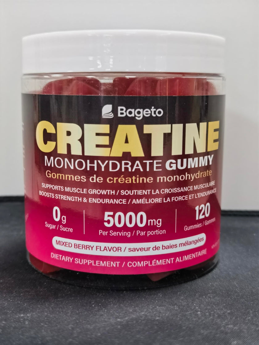 Creatine Monohydrate Gummies 5000mg for Men & Women, Gomitas de 5g Creatine Monohydrate,120 Pre Workout Gummies for Muscle Strength, Mixedberry (Pack of 1) 🍁 All In One Marketplace Canada