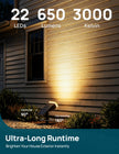 Linkind Solar Lights Outdoor Waterproof IP67, StarRay Dusk-to-Dawn Outdoor Solar Lights, 3 Lighting Modes Solar Spot Lights Outdoor for Garden, Yard, Landscape (Warm White, 4 Pack) 🍁 All In One Marketplace Canada