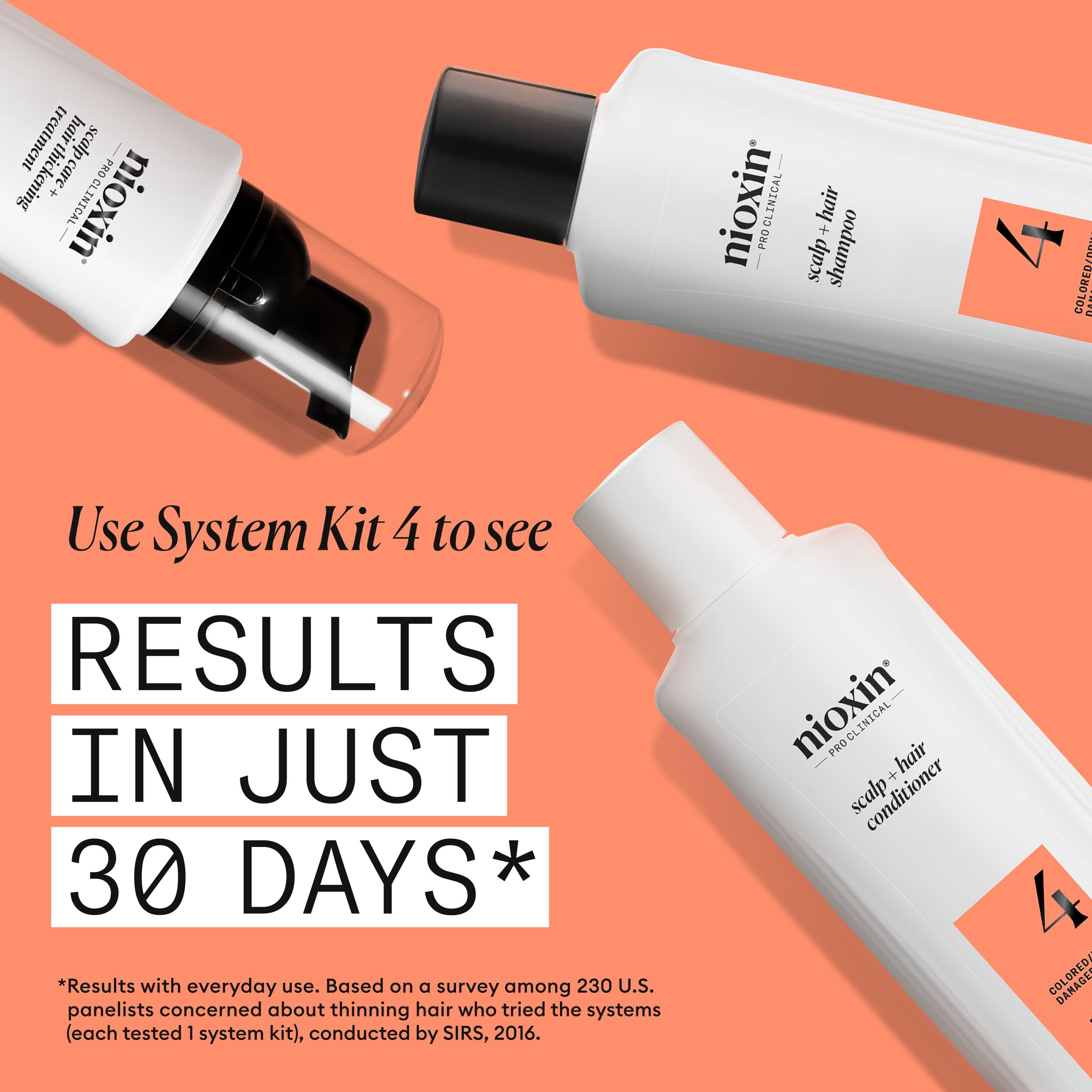 Nioxin System 4 Scalp + Hair Shampoo - Hair Thickening Shampoo For Damaged Hair with Progressed Thinning, 10 fl oz (Packaging May Vary) 🍁 All In One Marketplace Canada
