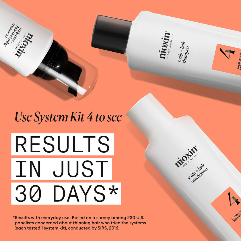 Nioxin System 4 Scalp + Hair Shampoo - Hair Thickening Shampoo For Damaged Hair with Progressed Thinning, 10 fl oz (Packaging May Vary) 🍁 All In One Marketplace Canada