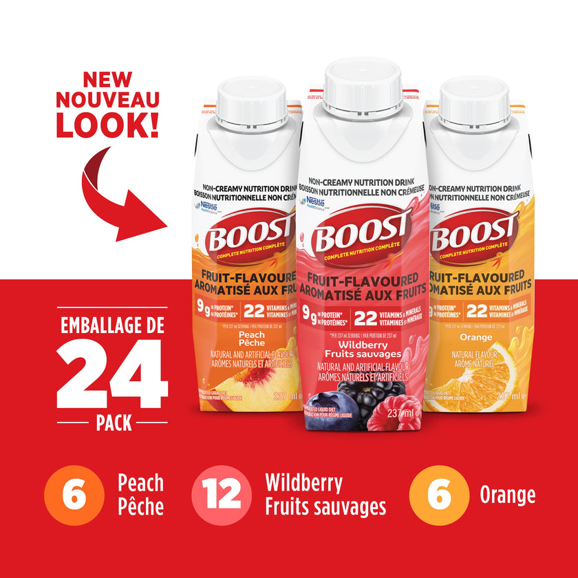 Boost Fruit Flavoured Drink Variety Pack, 237ml, 24 count 🍁 All In One Marketplace Canada