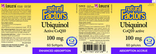 Natural Factors Ubiquinol Active CoQ10 100 mg, 60 Softgels, Supports Cardiovascular Health, Proudly Canadian 🍁 All In One Marketplace Canada
