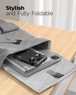 Nulaxy Dual Foldable Phone Stand for Desk, Fully Adjustable Desktop Cell Phone Holder Accessories for Office Kindle Compatible with 4-8