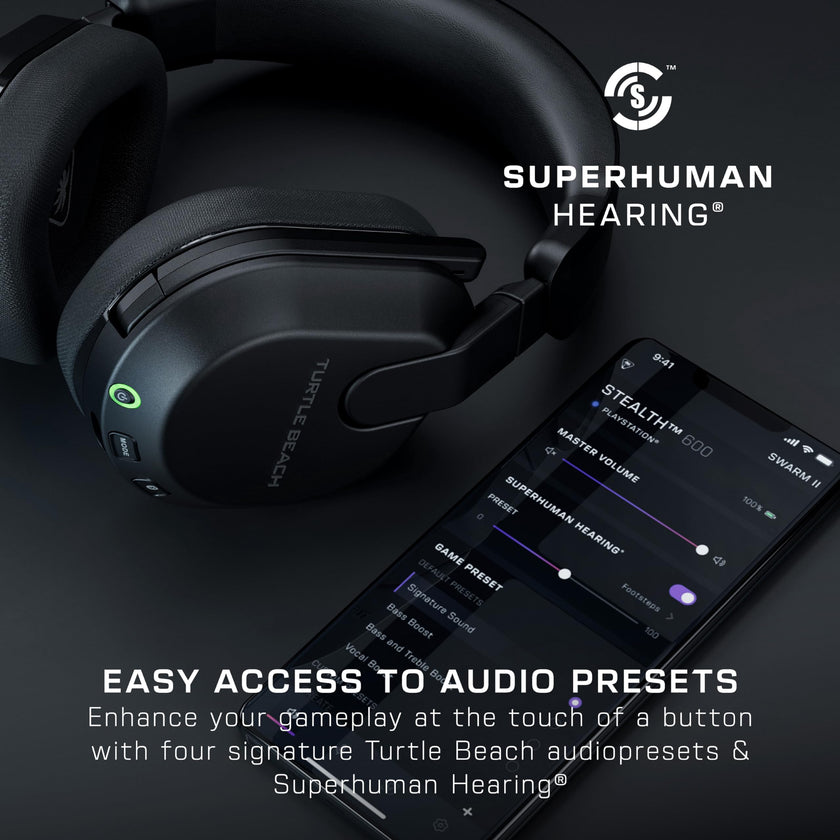 Turtle Beach Stealth 600 Wireless Multiplatform Amplified Gaming Headset for Xbox Series X|S, Xbox One, PC, PS5, PS4, Nintendo Switch, & Mobile – Bluetooth, 80-Hr Battery, Noise-Cancelling Mic – Black 🍁 All In One Marketplace Canada