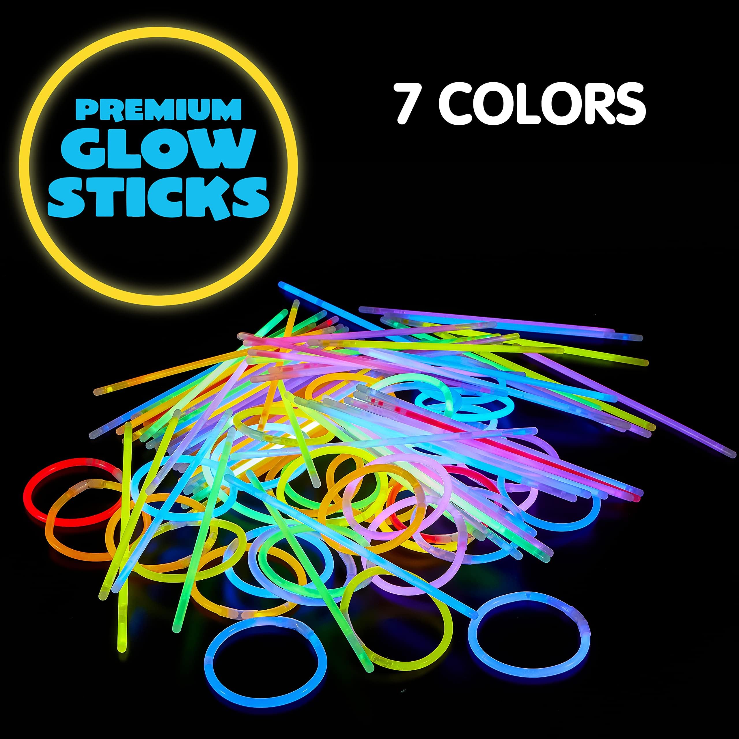 JOYIN 200 Pcs Glow Sticks Bulk 8