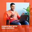 JBL Tune 310C - USB-C Wired Hi-Res in-Ear Headphones, Tangle-Free Flat Cable, 3-Button Remote with Microphone (Black) 🍁 All In One Marketplace Canada