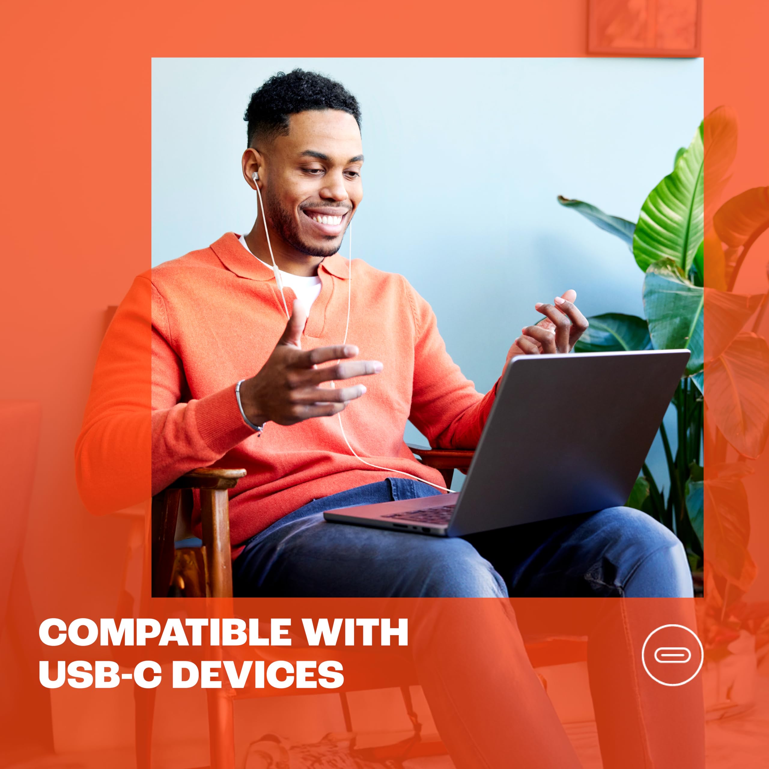 JBL Tune 310C - USB-C Wired Hi-Res in-Ear Headphones, Tangle-Free Flat Cable, 3-Button Remote with Microphone (Black) 🍁 All In One Marketplace Canada