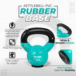 Yes4All Vinyl Coated Kettlebell with Protective Rubber Base, Strength Training Kettlebells for Weightlifting, Conditioning, Strength & Core Training (10 lbs - Mint) 🍁 All In One Marketplace Canada