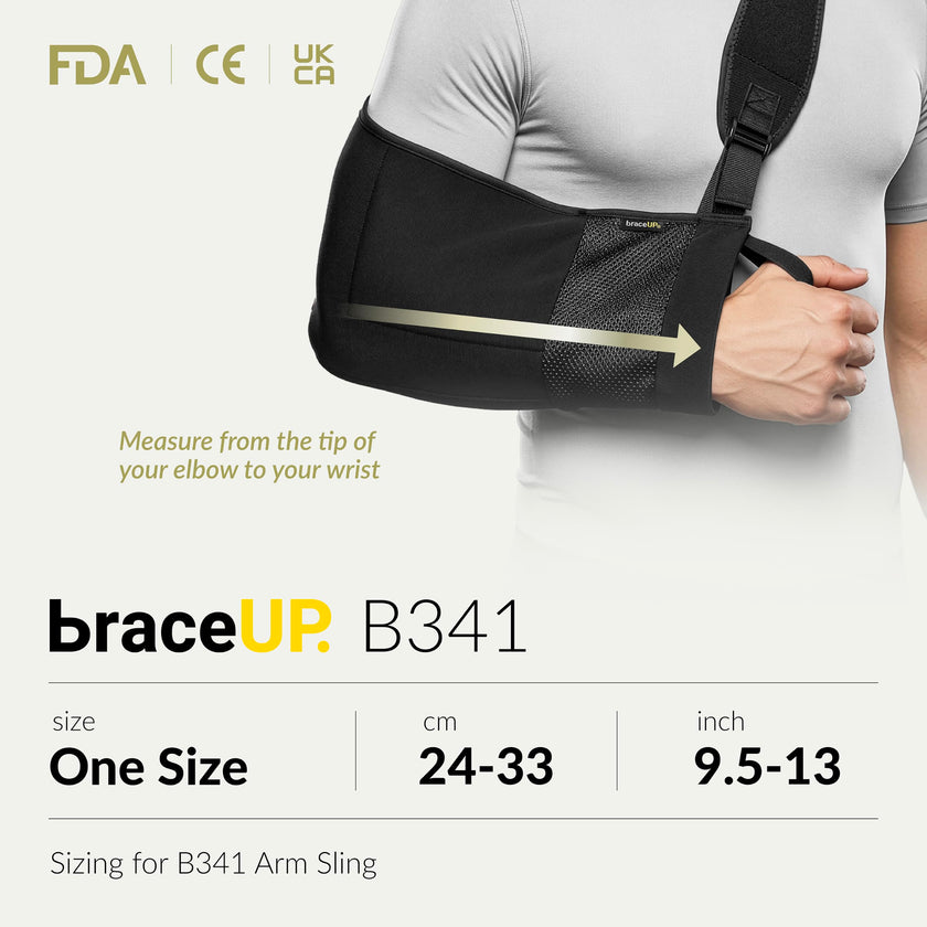 BraceUP Arm Sling for Shoulder Injury - Rotator Cuff Torn, Wrist and Elbow Surgery with Adjustable Padded Arm Support Strap 🍁 All In One Marketplace Canada