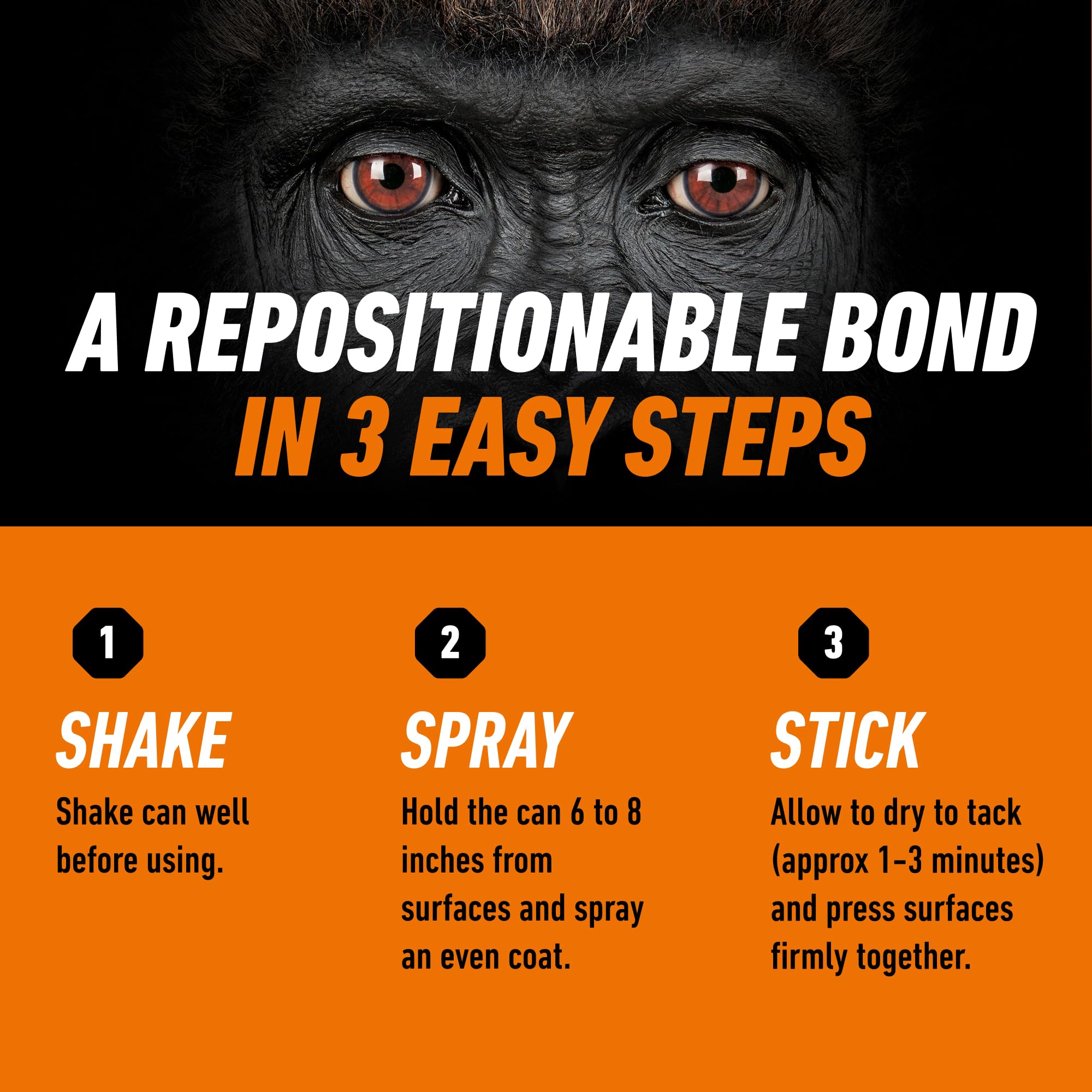 Gorilla Ultimate Multi Surface Spray Adhesive, Heavy Duty Bond, 345g 🍁 All In One Marketplace Canada