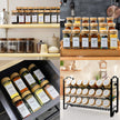 AISIPRIN 24 Pcs Glass Spice Jars with Bamboo Airtight Lids and 398 Labels, 4oz Empty Square Containers Seasoning Storage Bottles - Shaker Lids, Funnel, Brush and Marker Included 🍁 All In One Marketplace Canada