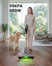 Cordless Vacuum Cleaner, 650W 55KPA 70 Mins Vacuum Cleaners with Hurricane Mode, Anti-Tangle Brush, 1.8L Dust Cup, Self-Standing Stick Vacuum Cordless for Hard Floors, Carpet & Pet Hair 🍁 All In One Marketplace Canada