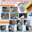 Upgraded 220W Plastic Welder, 2 in 1 Plastic Welding Repair Welder Kit 1000PCS Hot Stapler Soldering Gun with 100PCS Plastics Welding Rods Car Bumper Repair Kit for Most Plastics Repair 🍁 All In One Marketplace Canada