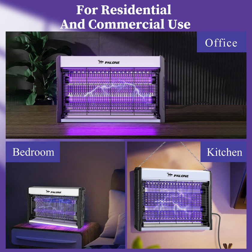 PALONE Bug Zapper, Fly Zapper with Hanging Function, Indoor Outdoor Zapper Effectively Protect Food from Fly for Dinging Room, Courtyard, Kitchen 🍁 All In One Marketplace Canada