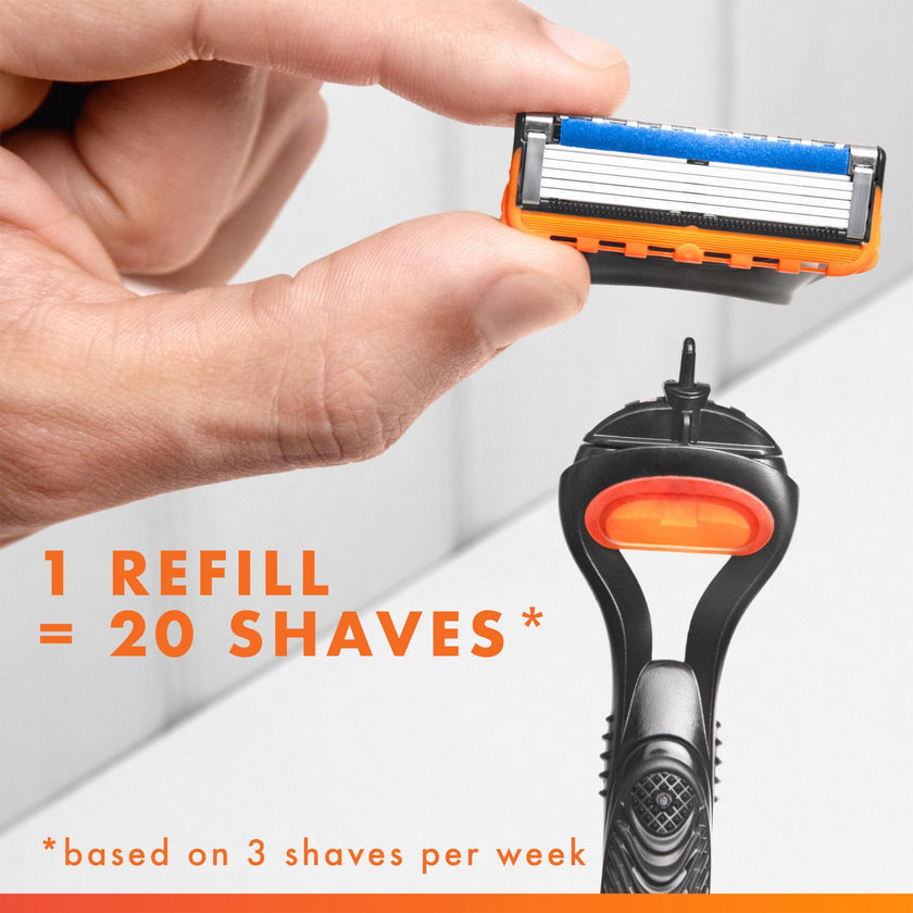 Gillette Razors, Fusion 5 Razor Men, 5-Blade, 1 Handle + 4 Refill 🍁 All In One Marketplace Canada