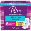 Poise Ultra Thin Incontinence Pads with Wings, 5 Drop, Long, 60 Count 🍁 All In One Marketplace Canada