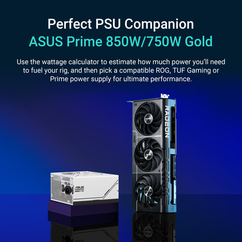 ASUS Prime Radeon™ RX 9070 XT OC Edition Graphics Card (PCIe 5.0, HDMI/DP 2.1, 2.5-Slot Design, axial-tech Fans, Dual Ball Fan Bearings, Dual BIOS, ASUS GPU Guard) 🍁 All In One Marketplace Canada