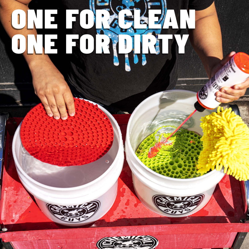 Chemical Guys Cyclone Dirt Trap Car Wash Bucket Insert, Removes Dirt and Debris While You Wash (Black) 12
