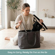 Jolly Jumper ICONIC Doorway Baby Jumper (Grey), Indoor Exercise Saddle Seat, Adjustable Height, for Infants up to 28lbs, No Stand Required 🍁 All In One Marketplace Canada
