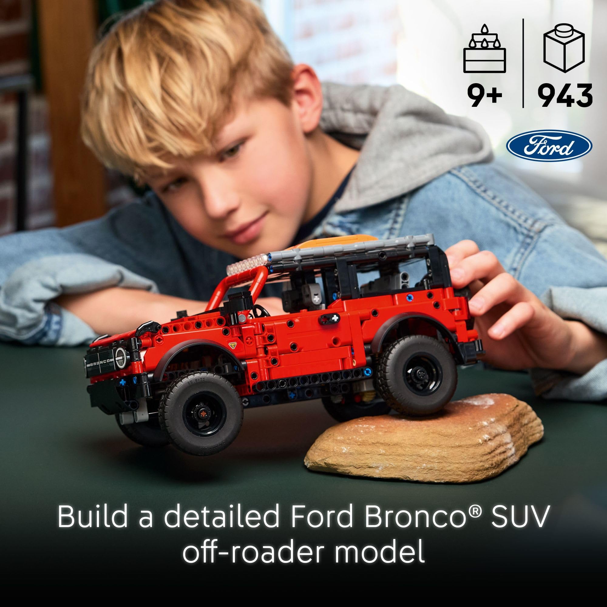 LEGO Technic Ford Bronco Kids Toy Car - Building Toy for Boys and Girls, Ages 10+ - Car Toy and Model Kit - Makes a Cool Birthday Gift for Kids - Authentic Ford Bronco Trim & Details - 42213 🍁 All In One Marketplace Canada