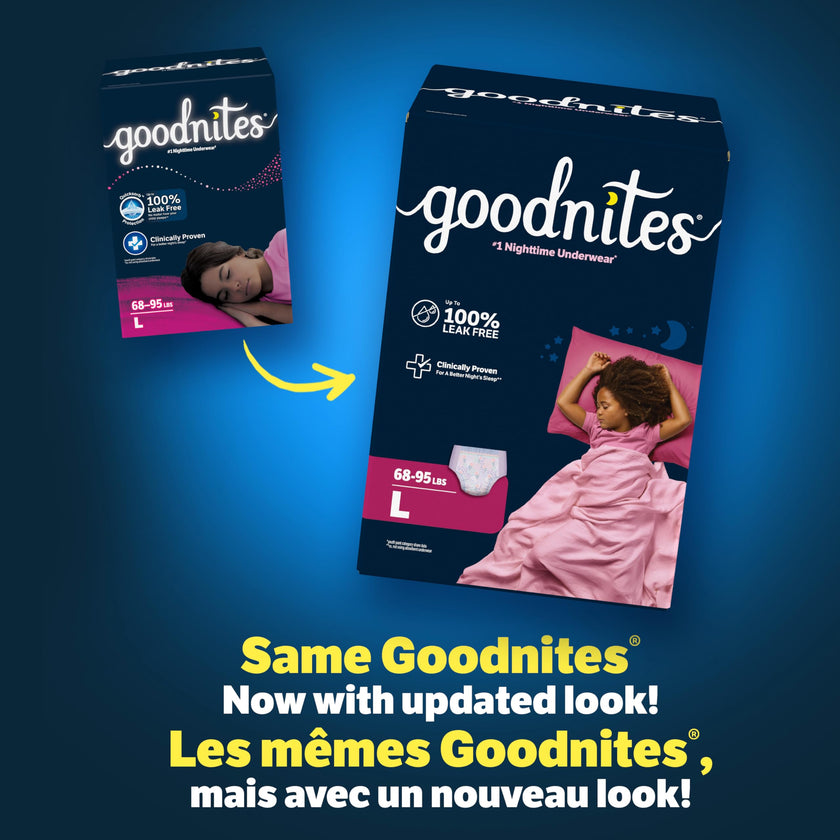 GoodNites Girls' Bedwetting Night Time Underwear, Large, 34 Ct, Giga Pack 🍁 All In One Marketplace Canada
