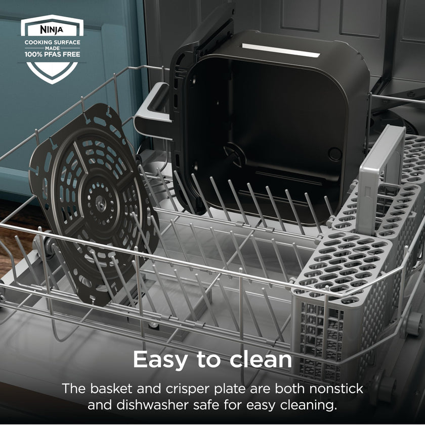 Ninja Air Fryer Pro 5-in-1, 5 QT Capacity, Air Fry, Bake, Roast, Reheat, and Dehydrate, Air Crisp Technology, Nonstick Basket & Crisper Plate, Grey, AF142C 🍁 All In One Marketplace Canada