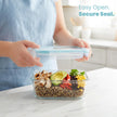 KICHLY 9 Pack Glass Container Food Storage with Airtight Lids, Leakproof Lunch Boxes, BPA-Free, Large, Small and Round Meal Prep Glass Storage Containers, Microwave Safe 🍁 All In One Marketplace Canada